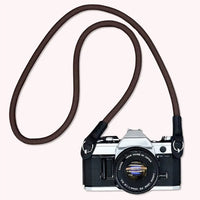 Sangle appareil photo Corde nylon marron