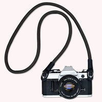 sangle pour appareil photo en corde noire